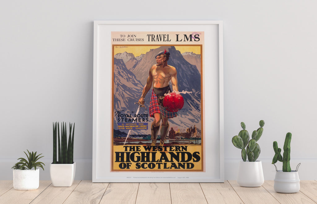 The Western Highlands Of Scotland - 11X14inch Premium Art Print