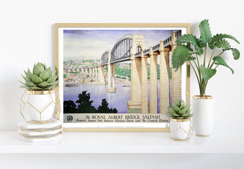 The Royal Albert Bridge Saltash - 11X14inch Premium Art Print
