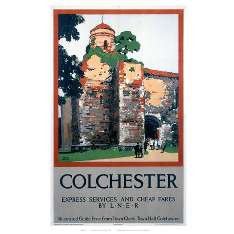 Colchester Castle 24" x 32" Matte Mounted Print