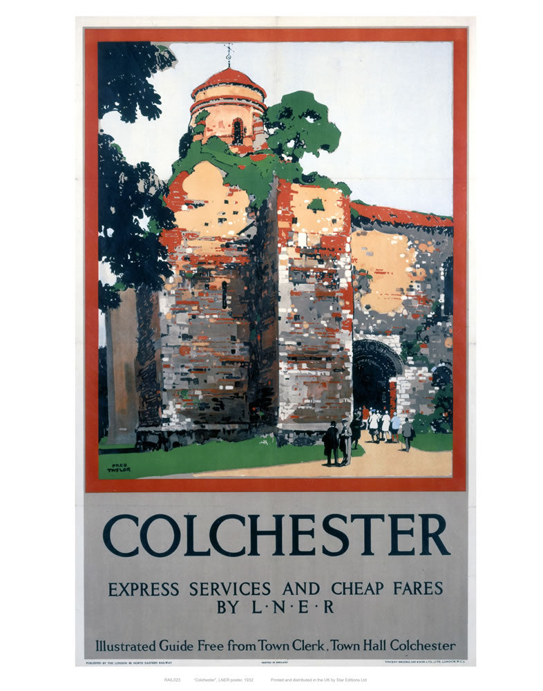 Colchester Castle 24" x 32" Matte Mounted Print