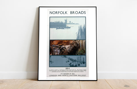 Norfolk Broads - Eels - 11X14inch Premium Art Print