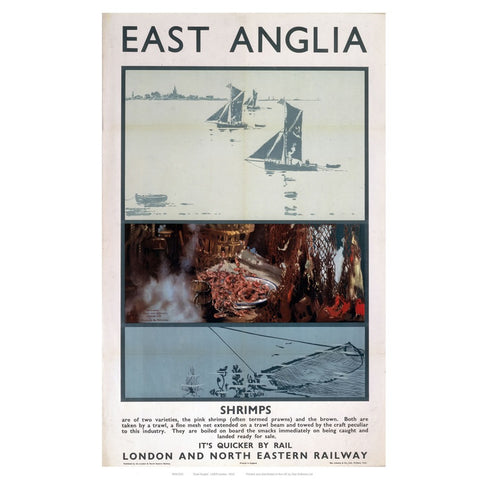 East Anglia Shrimps 24" x 32" Matte Mounted Print