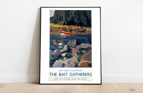 The Bait Gatherers - East Coast Occupations - Art Print