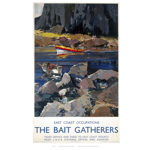 The Bait Gatherers 24" x 32" Matte Mounted Print
