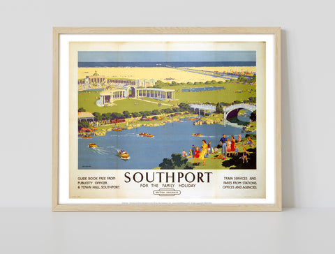 Southport For The Family Holiday - 11X14inch Premium Art Print