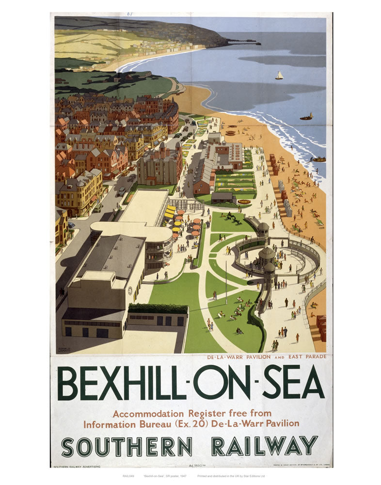 Bexhill-on-sea 24" x 32" Matte Mounted Print