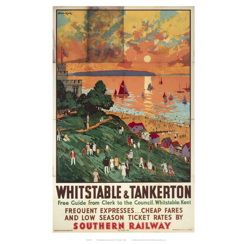 Whitstable and Tankerton 24" x 32" Matte Mounted Print