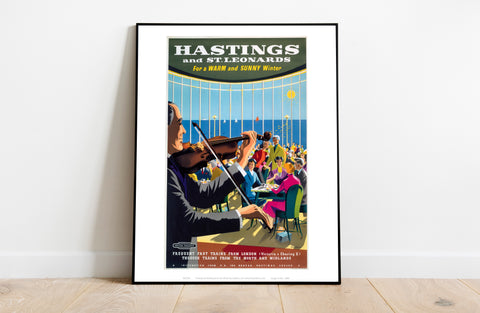 Hastings And St Leonards, Warm And Sunny Winter Art Print