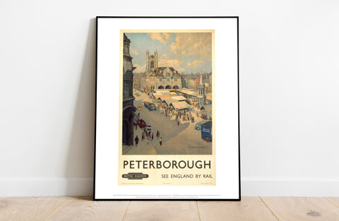 Peterborough - View Of Market - 11X14inch Premium Art Print