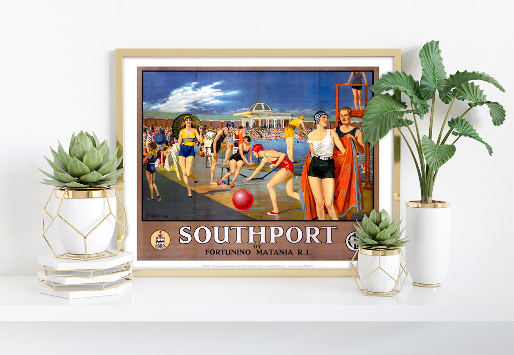 Southport - Swimming Pool - 11X14inch Premium Art Print