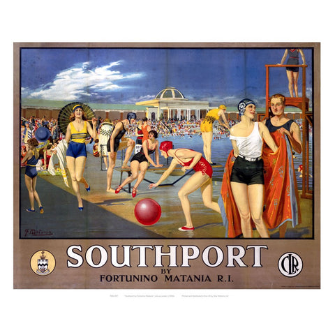 Southport Swimming Pool 24" x 32" Matte Mounted Print