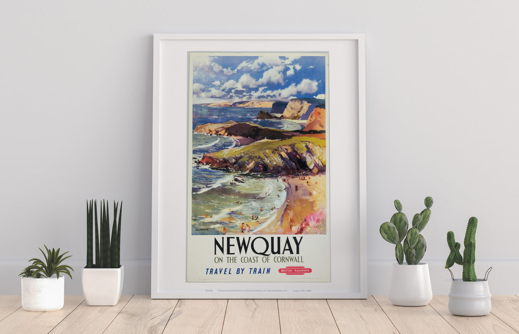 Newquay On The Coast Of Cornwall - 11X14inch Premium Art Print