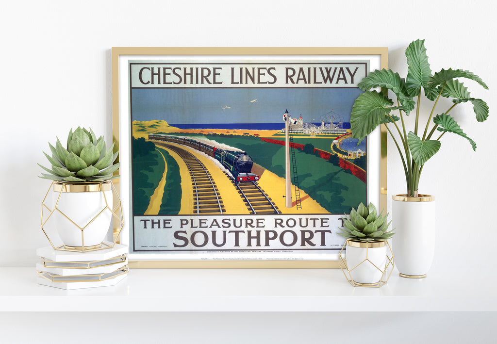 Cheshire Lines Railway To Southport - Premium Art Print