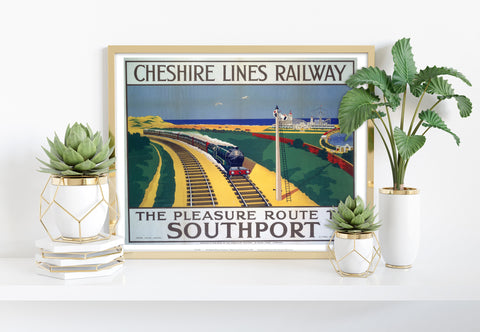 Cheshire Lines Railway To Southport - Premium Art Print