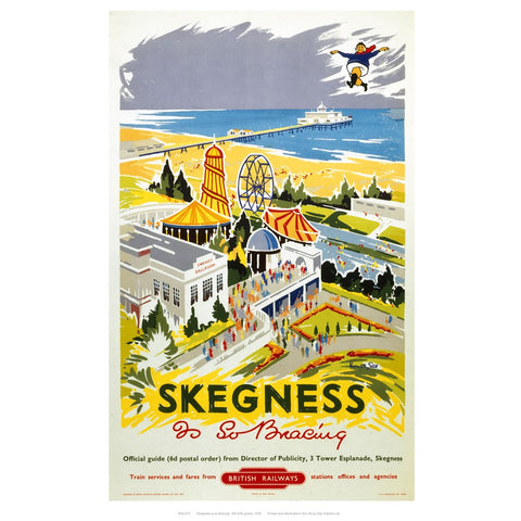 Skegness is so bracing 24" x 32" Matte Mounted Print