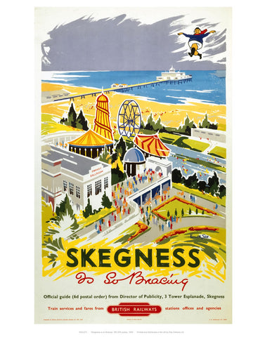 Skegness is so bracing 24" x 32" Matte Mounted Print