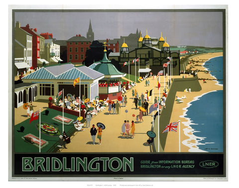 Bridlington Sea Front 24" x 32" Matte Mounted Print