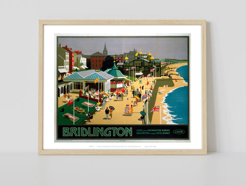 Bridlington Sea Front - 11X14inch Premium Art Print