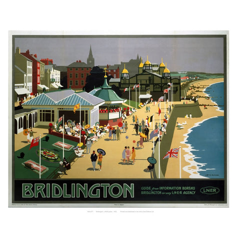 Bridlington Sea Front 24" x 32" Matte Mounted Print