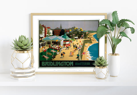 Bridlington Sea Front - 11X14inch Premium Art Print