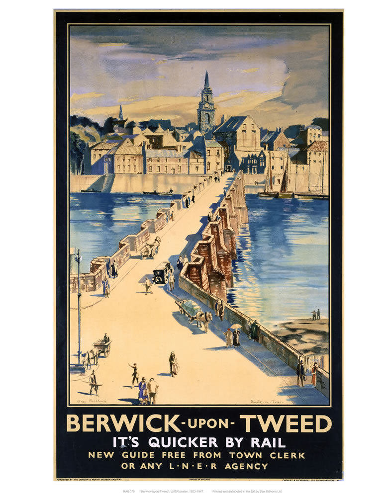 Berwick-upon-tweed 24" x 32" Matte Mounted Print