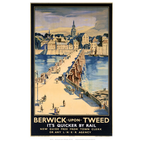 Berwick-upon-tweed 24" x 32" Matte Mounted Print