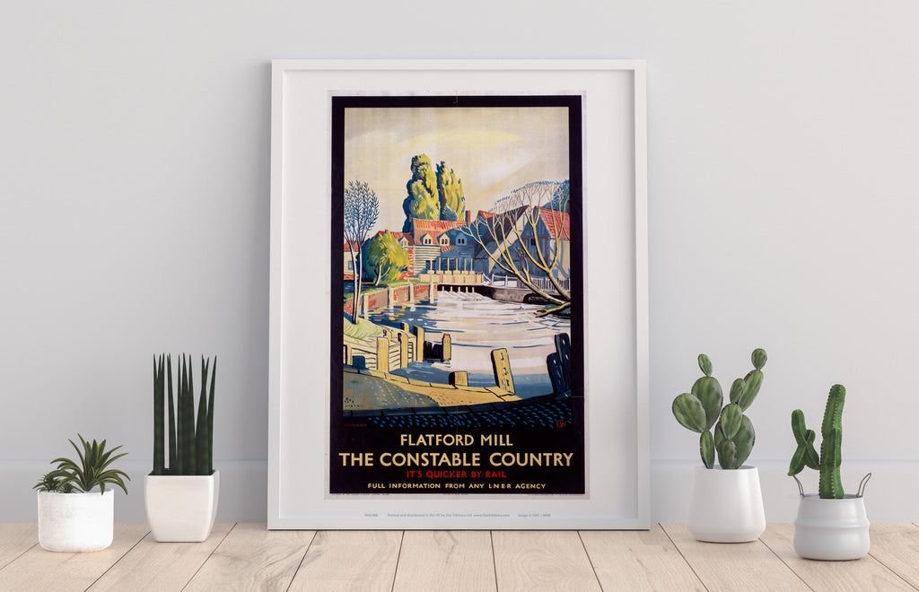 Flatford Mill, The Constable Country - Premium Art Print