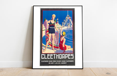 Cleethorpes - Swimming Pool - 11X14inch Premium Art Print