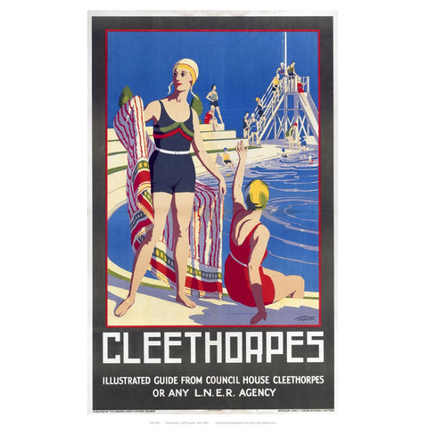 Cleethorpes Swimming Pool 24" x 32" Matte Mounted Print