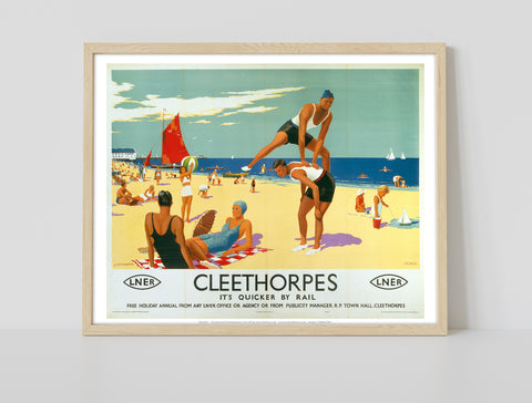 Cleethorpes - Beach - 11X14inch Premium Art Print