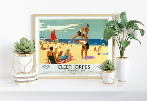 Cleethorpes - Beach - 11X14inch Premium Art Print