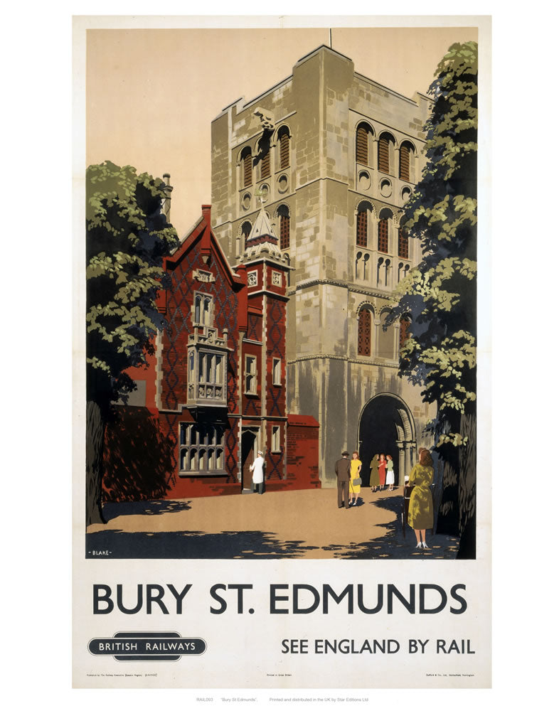 Bury Red Building 24" x 32" Matte Mounted Print