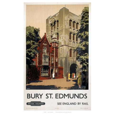 Bury Red Building 24" x 32" Matte Mounted Print