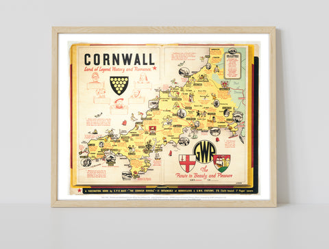 Cornwall - Land Of Legend, History And Romance - Art Print