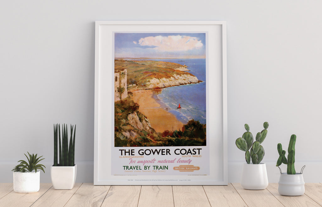 The Gower Coast, Glamorganshire - 11X14inch Premium Art Print