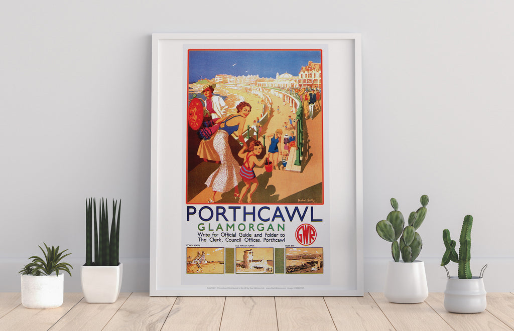 Porthcawl, Glamorganshire - 11X14inch Premium Art Print
