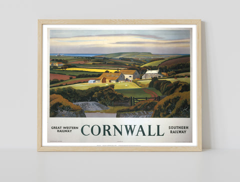 Cornwall - Cottage - 11X14inch Premium Art Print
