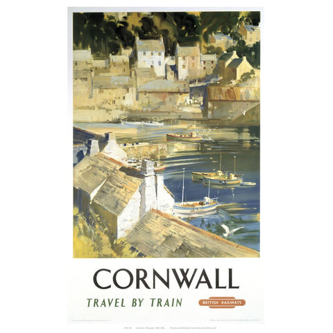 Cornwall Harbour 24" x 32" Matte Mounted Print