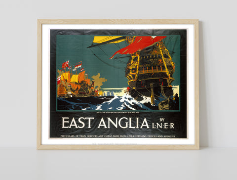 East Anglia - Battle Of Sole Bay Off Southwold - Art Print