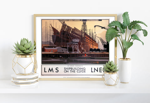 Shipbuilding On The Clyde - 11X14inch Premium Art Print