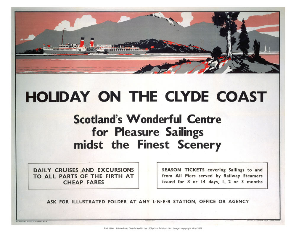 Holiday on the Clyde Coast 24" x 32" Matte Mounted Print