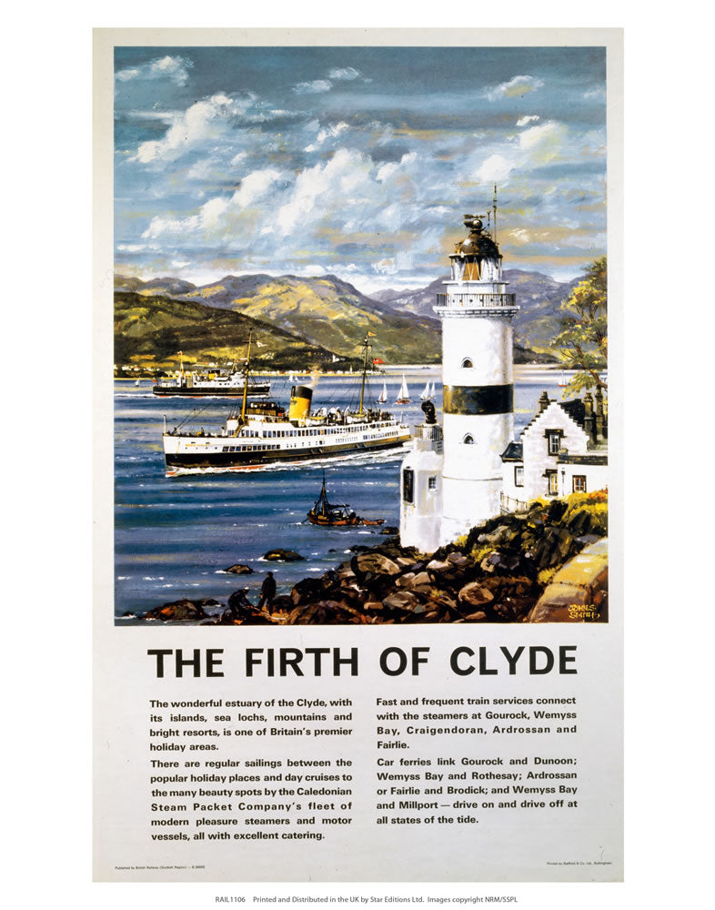 Firth of Clyde Information 24" x 32" Matte Mounted Print