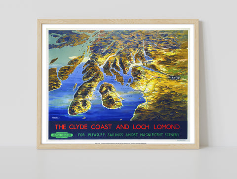 The Clyde Coast And Loch Lomond - 11X14inch Premium Art Print