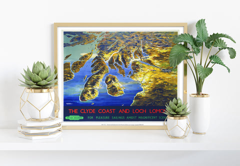 The Clyde Coast And Loch Lomond - 11X14inch Premium Art Print