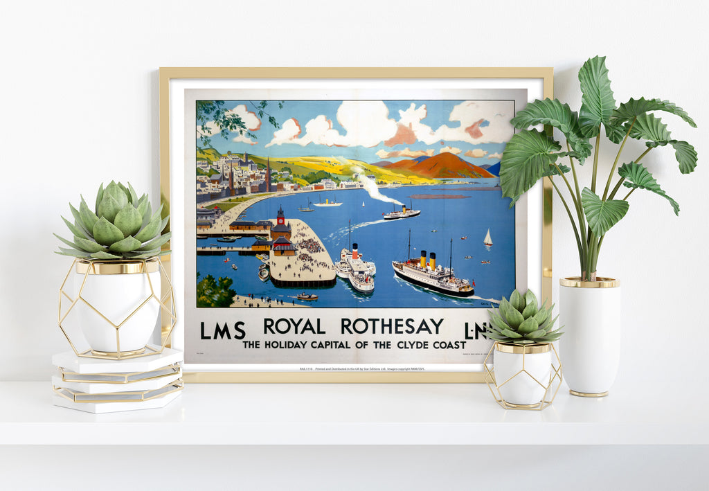 Royal Rothesay -Holiday Capital Of The Clyde Coast Art Print