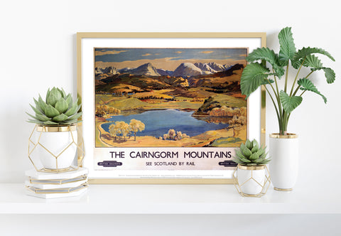The Cairngorm Mountains - 11X14inch Premium Art Print