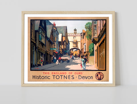 Historic Totnes - Devon - 11X14inch Premium Art Print