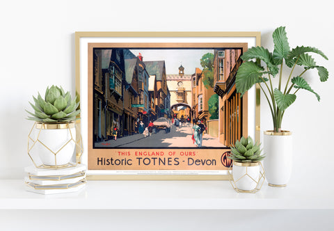 Historic Totnes - Devon - 11X14inch Premium Art Print