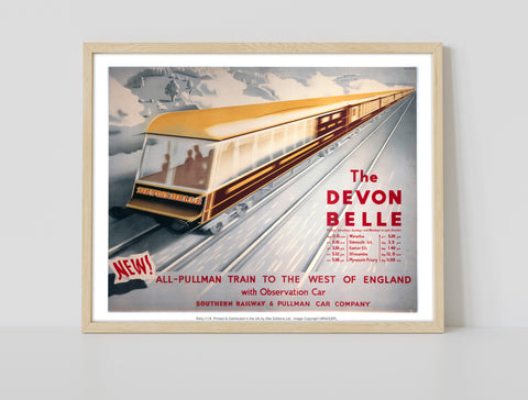 The Devon Belle - To The West Of England - 11X14inch Premium Art Print