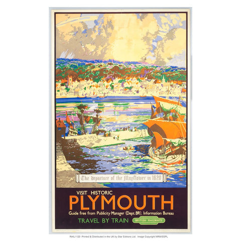 Visit Historic Plymouth 24" x 32" Matte Mounted Print